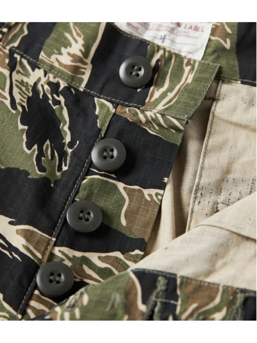 New Vintage 90’s Rothco Tiger Stripe Vietnam War Repro Camo BDU Shorts XL 42 - Picture 6 of 15